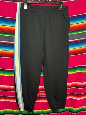 Noon Goons Black Track Pants Black/White/Blue Size XL